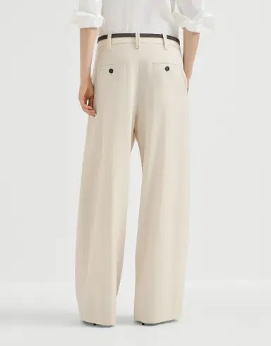 Brunello Cucinelli Pleated barrel trousers | Thumbnail 3