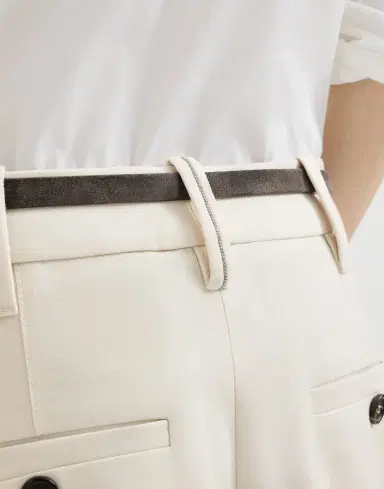 Brunello Cucinelli Pleated barrel trousers | Thumbnail 4