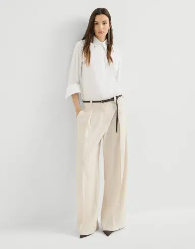 Brunello Cucinelli Pleated barrel trousers | Thumbnail 5