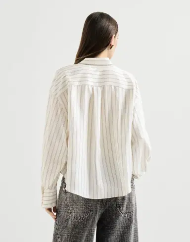 Brunello Cucinelli Silk poplin shirt | Thumbnail 3 Brunello Cucinelli Silk poplin shirt | Thumbnail 3