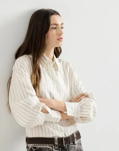Brunello Cucinelli Silk poplin shirt | Thumbnail 5 Brunello Cucinelli Silk poplin shirt | Thumbnail 5