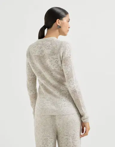 Brunello Cucinelli Lace flowers sweater | Thumbnail 3 Brunello Cucinelli Lace flowers sweater | Thumbnail 3