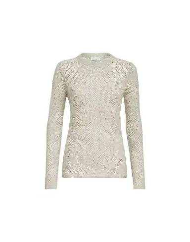 Brunello Cucinelli Lace flowers sweater | Thumbnail 1 Brunello Cucinelli Lace flowers sweater | Thumbnail 1
