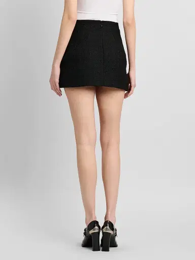 Alexander McQueen Women's Molded Wool-Mohair Mini Skirt | Thumbnail 3 Alexander McQueen Women's Molded Wool-Mohair Mini Skirt | Thumbnail 3