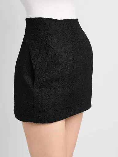 Alexander McQueen Women's Molded Wool-Mohair Mini Skirt | Thumbnail 5 Alexander McQueen Women's Molded Wool-Mohair Mini Skirt | Thumbnail 5