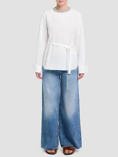 TWP Women's Crystal-Embellished Tie-Waist Top | Thumbnail 2 TWP Women's Crystal-Embellished Tie-Waist Top | Thumbnail 2
