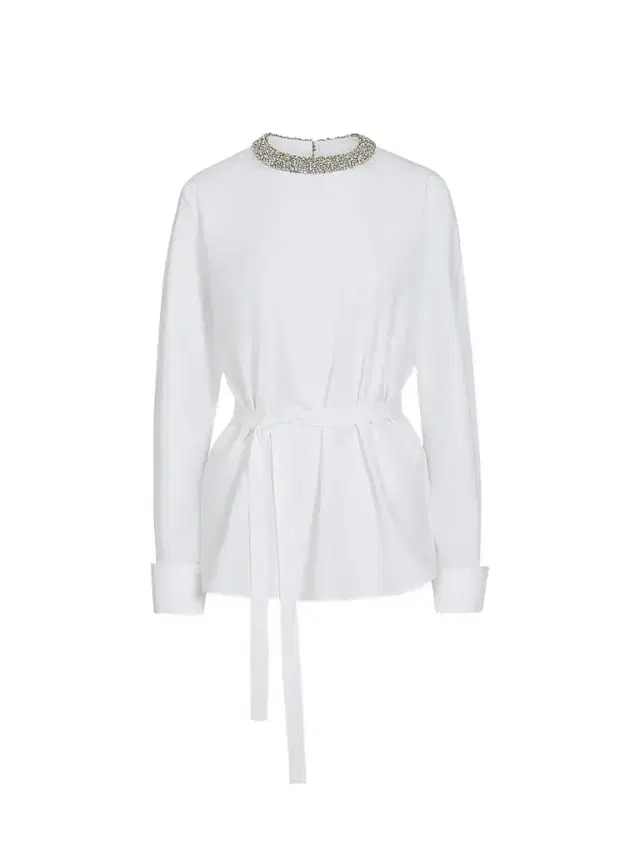 Women's Crystal-Embellished Tie-Waist Top