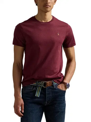 Polo Ralph Lauren Men's Cotton Jersey Crewneck T-Shirt | Thumbnail 3