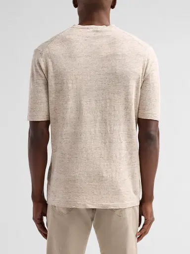 Saks Fifth Avenue Men's Linen Crewneck T-Shirt | Thumbnail 3 Saks Fifth Avenue Men's Linen Crewneck T-Shirt | Thumbnail 3