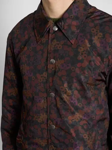 Dries Van Noten Men's Floral-Print Nylon Coach's Jacket | Thumbnail 5 Dries Van Noten Men's Floral-Print Nylon Coach's Jacket | Thumbnail 5
