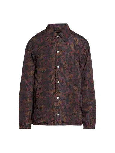 Dries Van Noten Men's Floral-Print Nylon Coach's Jacket | Thumbnail 1 Dries Van Noten Men's Floral-Print Nylon Coach's Jacket | Thumbnail 1