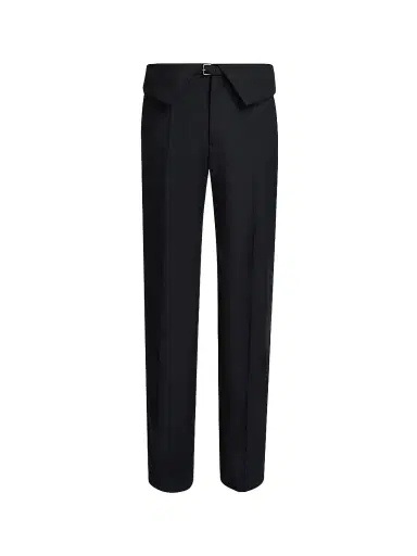 Dries Van Noten Men's Preston Belted Wool Trousers | Thumbnail 1 Dries Van Noten Men's Preston Belted Wool Trousers | Thumbnail 1
