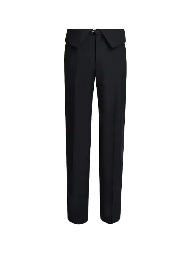 Dries Van Noten Men's Preston Belted Wool Trousers