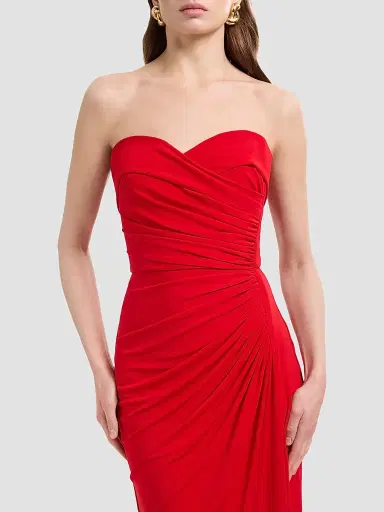 Elie Saab Women's Strapless Draped Jersey Gown | Thumbnail 5 Elie Saab Women's Strapless Draped Jersey Gown | Thumbnail 5