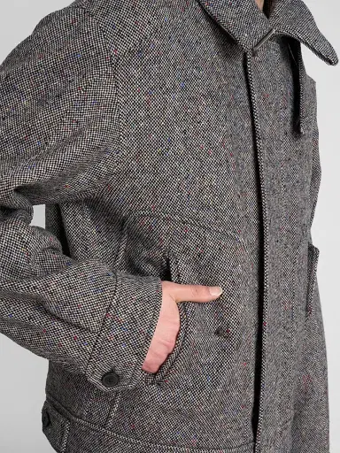Dries Van Noten Men's Tweed Wool Zip-Front Jacket | Thumbnail 5 Dries Van Noten Men's Tweed Wool Zip-Front Jacket | Thumbnail 5