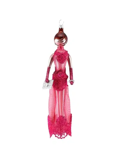 De Carlini Soffieria Fashionista In Lace Gown Glass Ornament | Thumbnail 1 De Carlini Soffieria Fashionista In Lace Gown Glass Ornament | Thumbnail 1