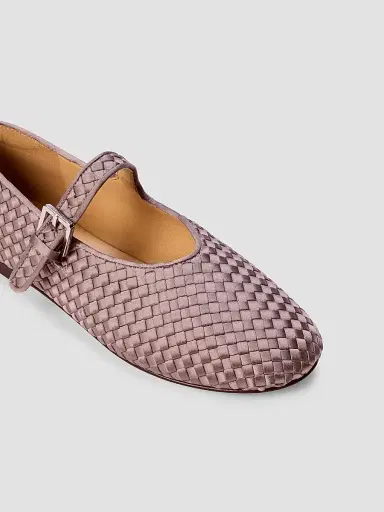 Naghedi Women's Marais Satin Mary Jane Flats | Thumbnail 3 Naghedi Women's Marais Satin Mary Jane Flats | Thumbnail 3
