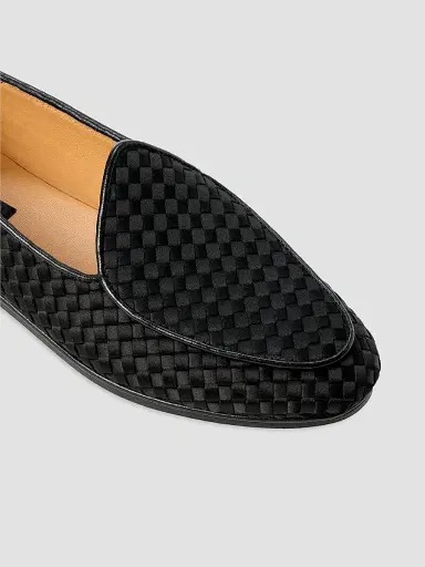 Naghedi Women's Lucca Satin Loafers - Onyx - Size 11 | Thumbnail 4 Naghedi Women's Lucca Satin Loafers - Onyx - Size 11 | Thumbnail 4