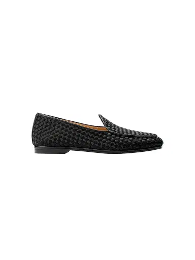 Naghedi Women's Lucca Satin Loafers - Onyx - Size 11 | Thumbnail 1 Naghedi Women's Lucca Satin Loafers - Onyx - Size 11 | Thumbnail 1