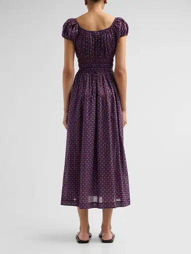 DÔEN Women's Quinelle Printed Midi Dress | Thumbnail 3