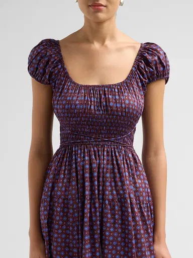 DÔEN Women's Quinelle Printed Midi Dress | Thumbnail 5