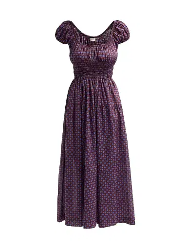 DÔEN Women's Quinelle Printed Midi Dress | Thumbnail 1