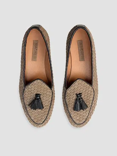 Naghedi Women's Lucca Belgian Suede Loafers | Thumbnail 2