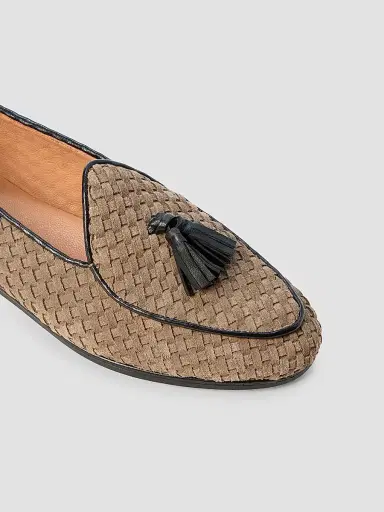 Naghedi Women's Lucca Belgian Suede Loafers | Thumbnail 4
