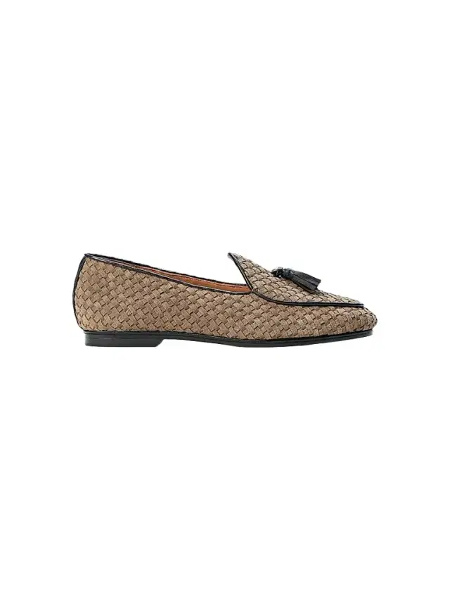 Naghedi Women's Lucca Belgian Suede Loafers - Cashmere - Size 9.5