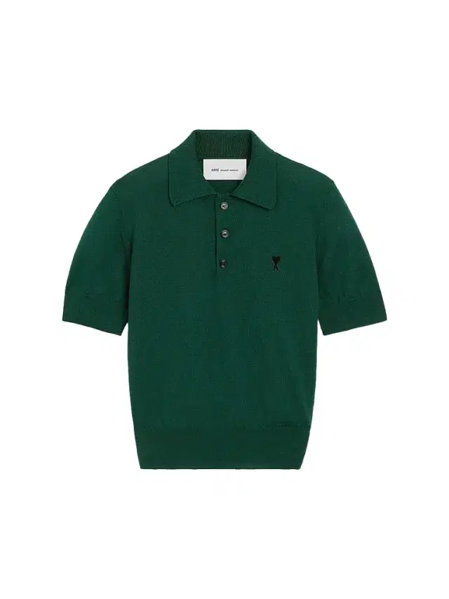 AMI PARIS Women's Ami De Coeur Wool Polo Top