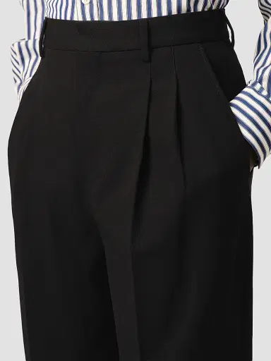 AMI PARIS Women's Zuit Wool Two-Pleat Trousers | Thumbnail 5