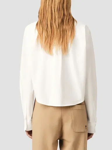 AMI PARIS Women's Embossed Ami de Coeur Cotton Shirt | Thumbnail 3 AMI PARIS Women's Embossed Ami de Coeur Cotton Shirt | Thumbnail 3