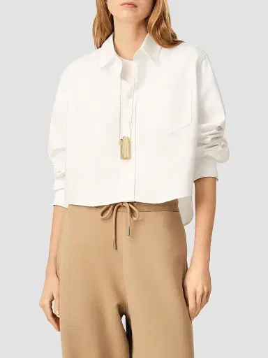 AMI PARIS Women's Embossed Ami de Coeur Cotton Shirt | Thumbnail 4 AMI PARIS Women's Embossed Ami de Coeur Cotton Shirt | Thumbnail 4