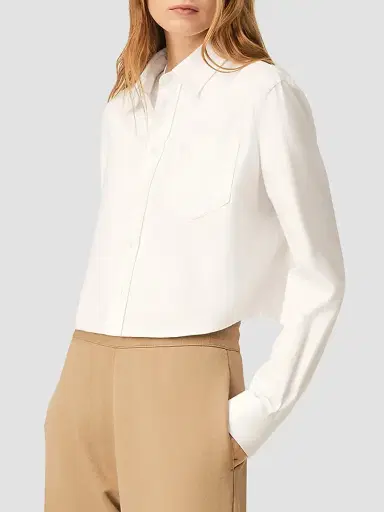 AMI PARIS Women's Embossed Ami de Coeur Cotton Shirt | Thumbnail 6 AMI PARIS Women's Embossed Ami de Coeur Cotton Shirt | Thumbnail 6