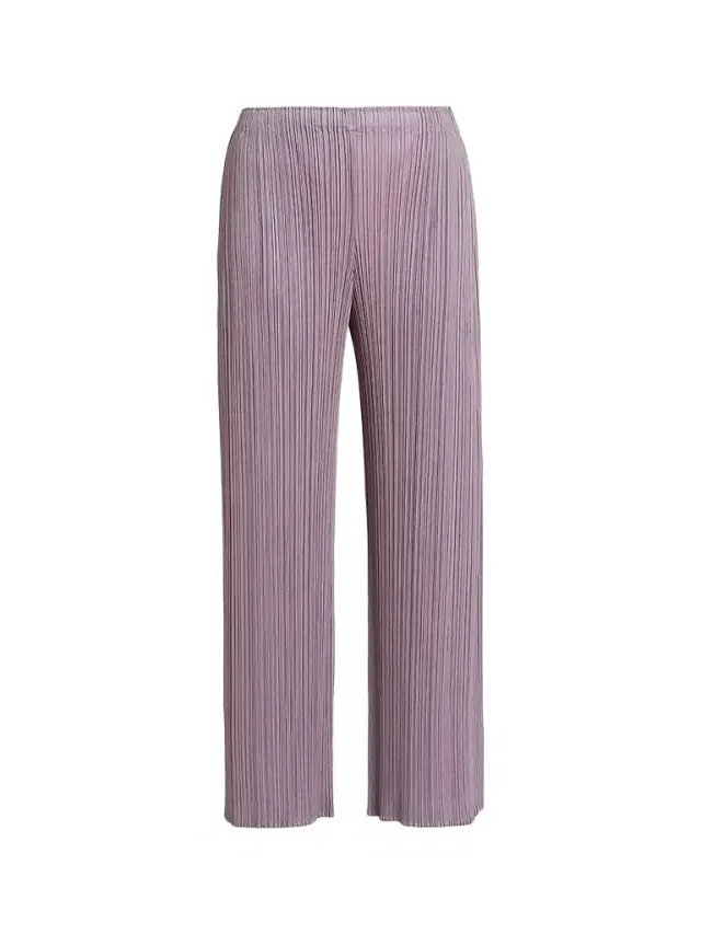 Pleats Please Issey Miyake Women's Monthly Colors: August Pants - Grayish Purple - Size Large