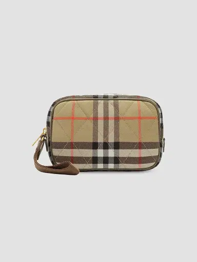 Burberry Women's Horseshoe Check Pouch | Thumbnail 3 Burberry Women's Horseshoe Check Pouch | Thumbnail 3
