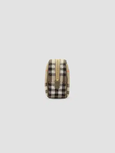 Burberry Women's Horseshoe Check Pouch | Thumbnail 4 Burberry Women's Horseshoe Check Pouch | Thumbnail 4