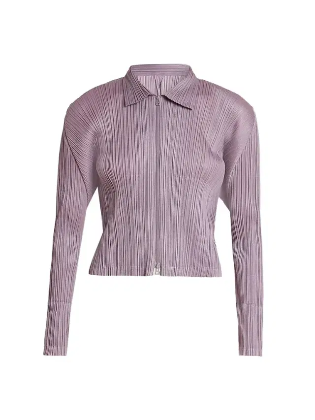 Pleats Please Issey Miyake Women's Monthly Colors: August Blouson Jacket - Grayish Purple - Size Medium