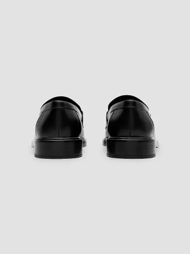 Burberry Men's Pembroke Checked Leather Loafers | Thumbnail 3 Burberry Men's Pembroke Checked Leather Loafers | Thumbnail 3