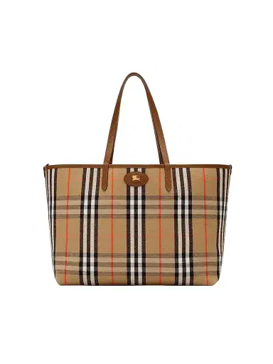 Burberry Women's Medium Bloomsbury Check Reversible Tote Bag | Thumbnail 1