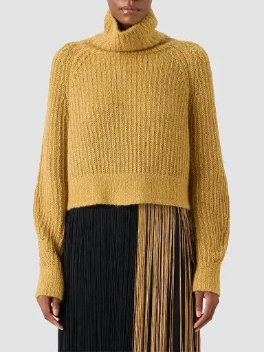 Akris Women's Chunky Knit Turtleneck Sweater | Thumbnail 4