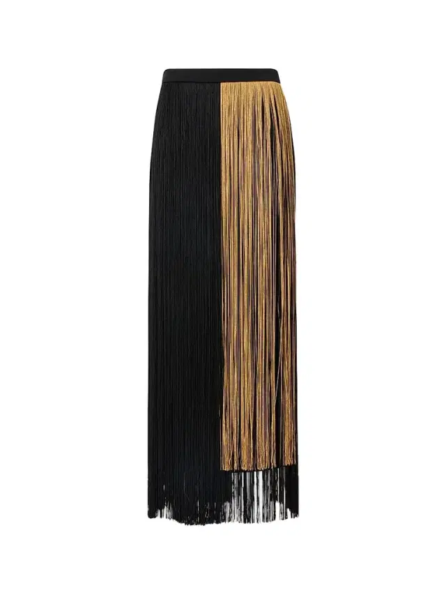 Akris Women's Colorblocked Fringe Midi Pencil Skirt