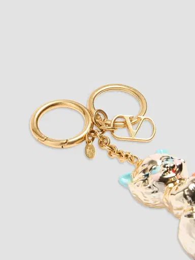 Valentino Garavani Women's Le Chat De La Maison Nylon Bag Charm with Key Ring | Thumbnail 2 Valentino Garavani Women's Le Chat De La Maison Nylon Bag Charm with Key Ring | Thumbnail 2