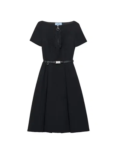 Prada Women's Embroidered Natte Fabric Dress | Thumbnail 1
