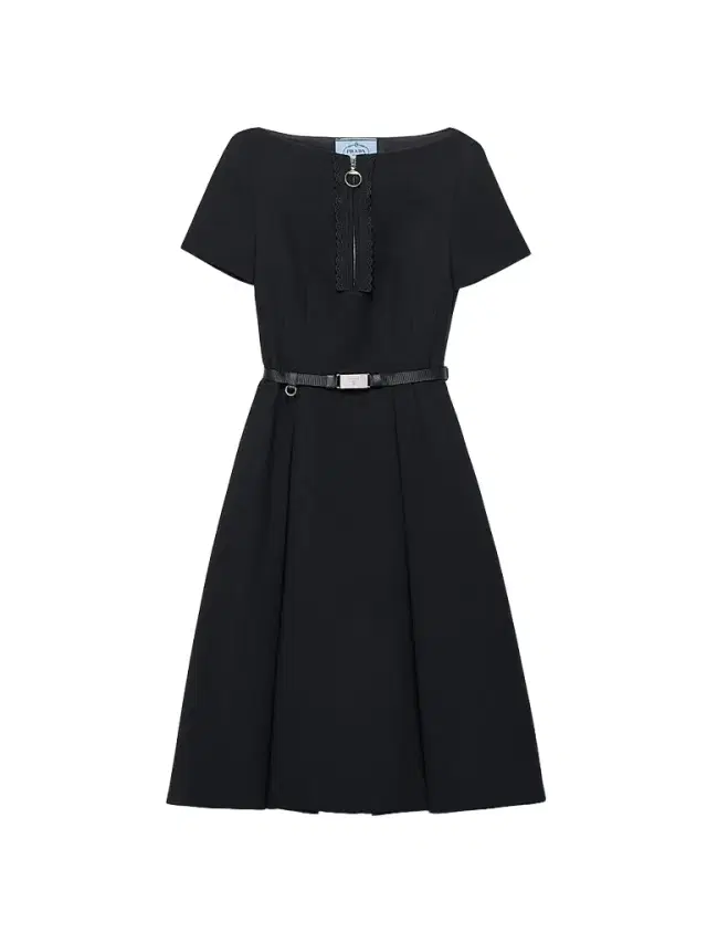 Prada Women's Embroidered Natte Fabric Dress