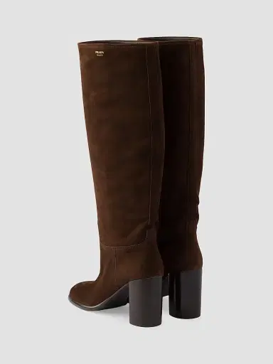Prada Women's Suede Boots | Thumbnail 3 Prada Women's Suede Boots | Thumbnail 3