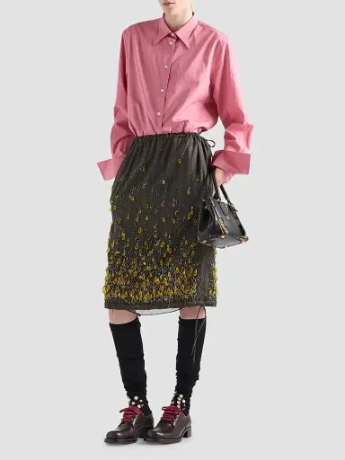 Prada Women's Poplin Shirt | Thumbnail 2 Prada Women's Poplin Shirt | Thumbnail 2