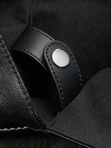 MM6 MAISON MARGIELA Women's Faux-Leather Hobo Bag | Thumbnail 5 MM6 MAISON MARGIELA Women's Faux-Leather Hobo Bag | Thumbnail 5