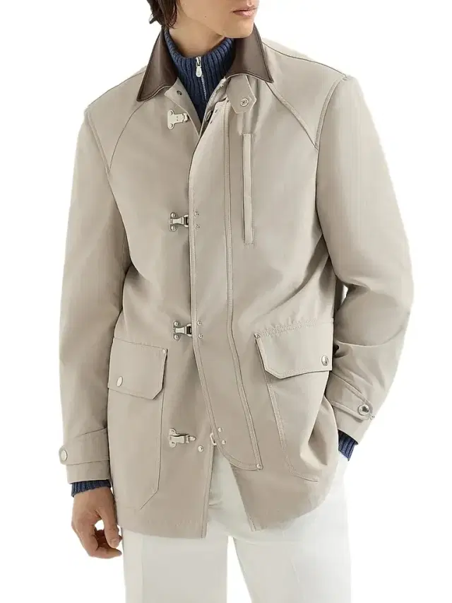 Brunello Cucinelli Men's Water-Resistant Microfiber Outerwear Jacket