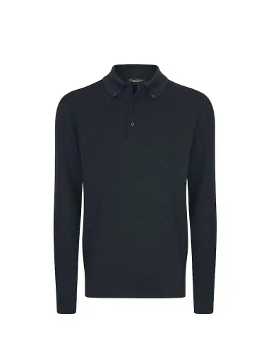 Stefano Ricci Men's Three-Button Polo Shirt | Thumbnail 1 Stefano Ricci Men's Three-Button Polo Shirt | Thumbnail 1